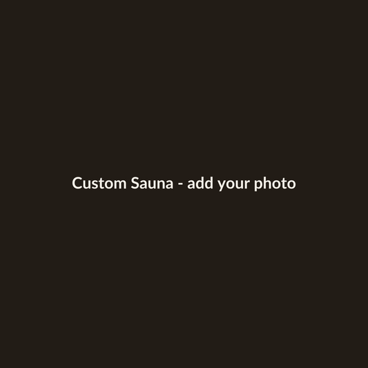 Placeholder — replace with a photo of your custom sauna build